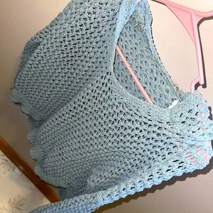 Mint green knit sweater